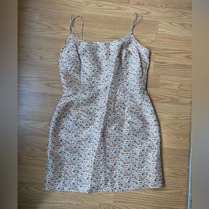 Ann Taylor 90’s Floral Silk Mini Slip Dress